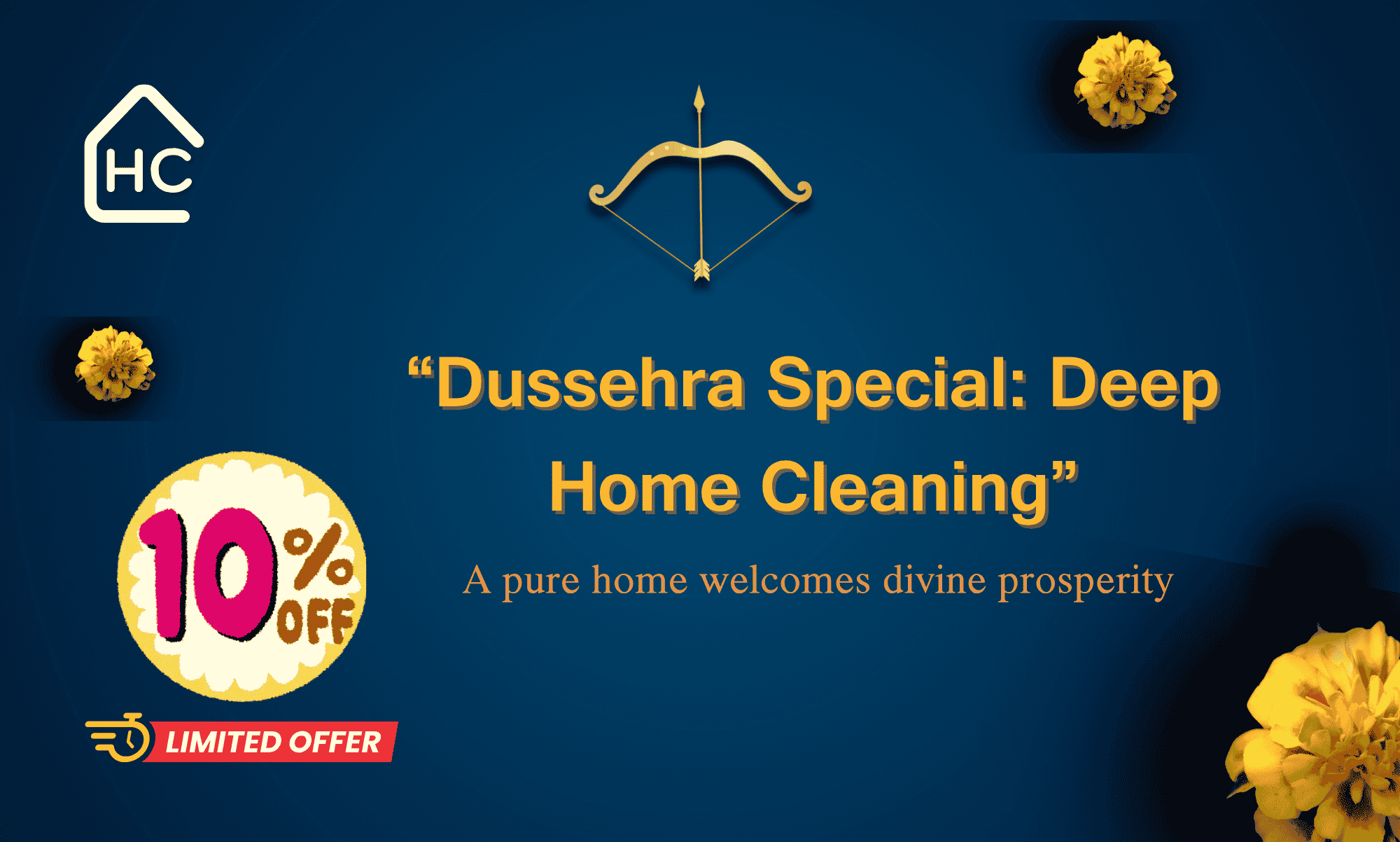 A pure home welcomes divine prosperity. (1)